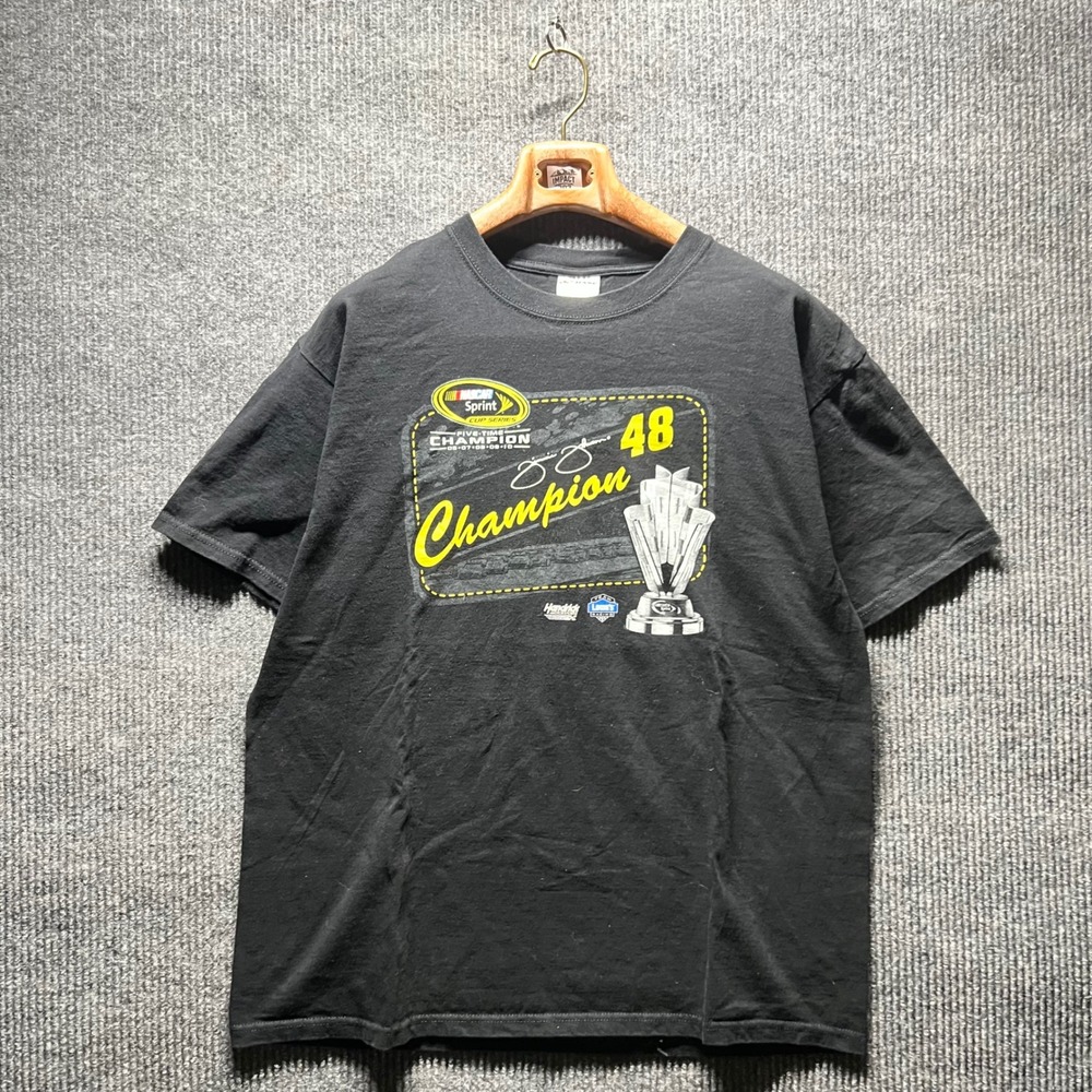 Chase Authentics NASCAR‎ T Shirt Mens XL Black Jimmie Johnson 48 Champion Racing